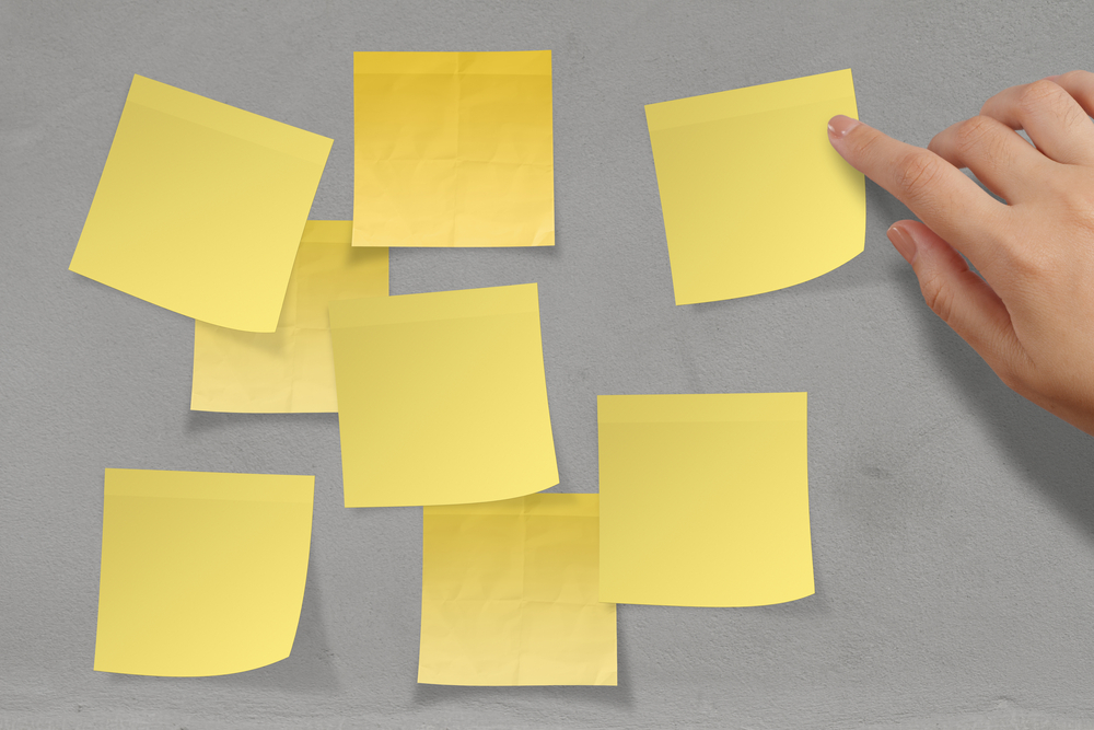 Yellow sticky notes