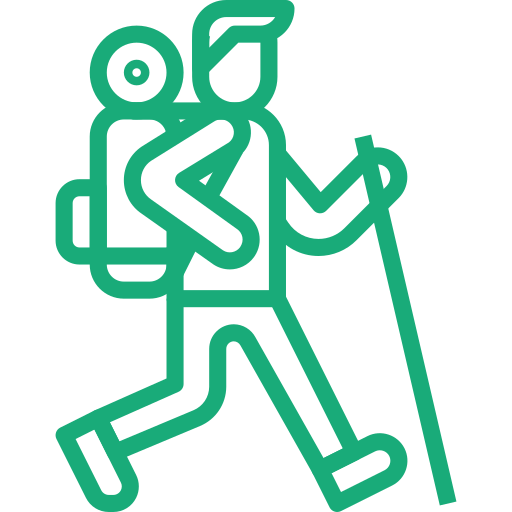 Icon of person walking | Marketing Eye