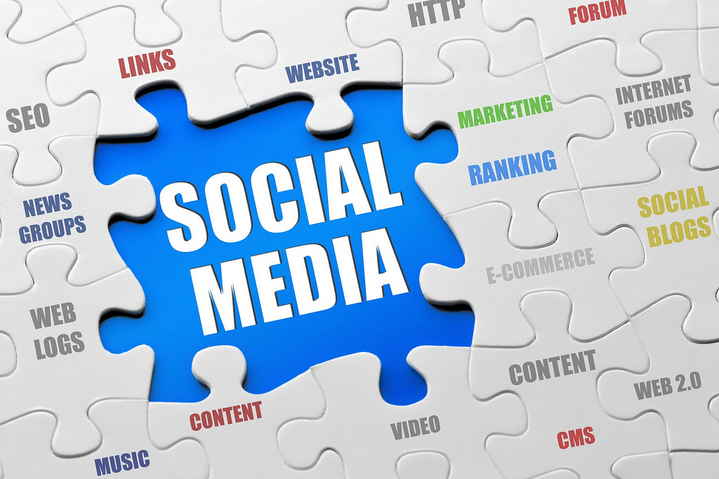 Social media jigsaw puzzle